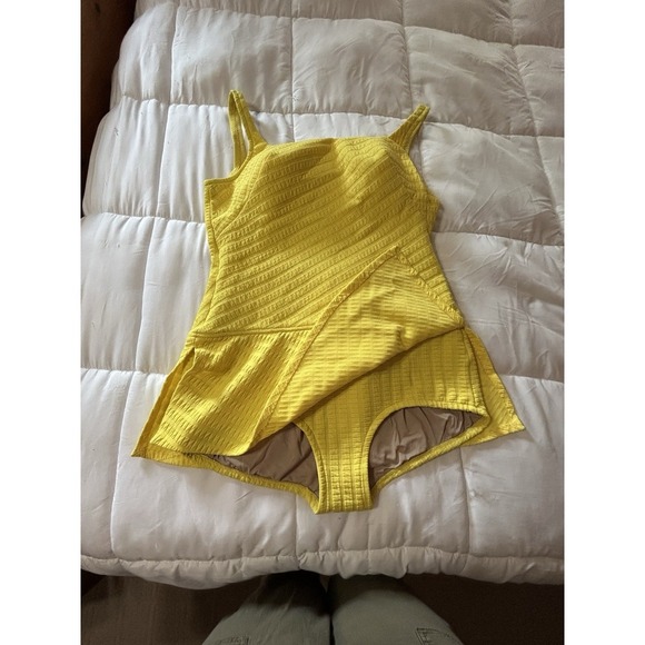 Vintage 1950s Original Rose Marie Reid Of California Yellow Bathing Suit -XL - Picture 2 of 8